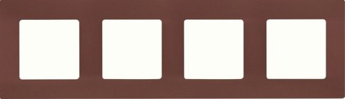 Рамка универсальная Legrand Etika 4-м. какао  картинка